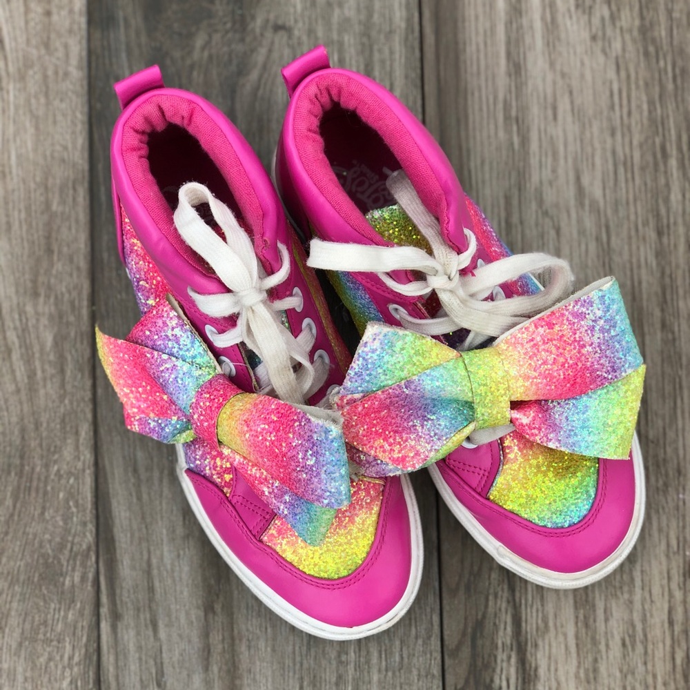 Jojo Siwa Glitter Bow Hi-Top Sneakers